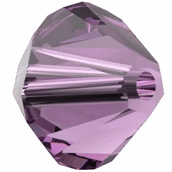 BlueStreak Crystal Shop -BlueStreak Crystal Shop Swarovski Crystal Beads Bicone 5328 Amethyst 2 1