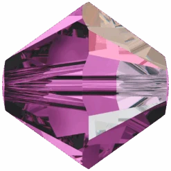 Swarovski Crystal Beads Bicone (5328) Amethyst AB(Swarovski 5328 Bicone Beads Amethyst Ab)