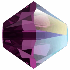 Swarovski Crystal Beads Bicone (5328) Amethyst Shimmer(Swarovski 5328 Bicone Beads Amethyst Shimmer)