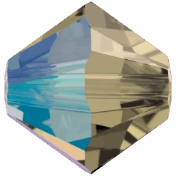 Swarovski Crystal Beads Bicone (5328) Black Diamond Shimmer(Swarovski 5328 Bicone Beads Black Diamond Shimmer)