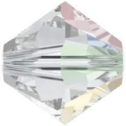 Serinity Crystal Beads Bicone (5328) Crystal AB(Serinity 5328 Bicone Beads Crystal Ab)