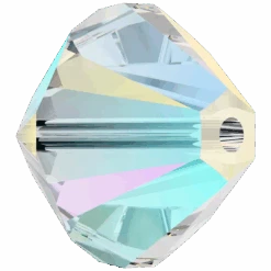 Swarovski Crystal Beads Bicone (5328) Crystal Shimmer 2X(Swarovski 5328 Bicone Beads Crystal Shimmer 2x) -BlueStreak Crystal Shop Swarovski Crystal Beads Bicone 5328 Crystal Shimmer 2X 2