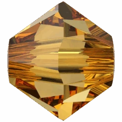 Swarovski Crystal Beads Bicone (5328) Golden Topaz(Swarovski 5328 Bicone Beads Golden Topaz)