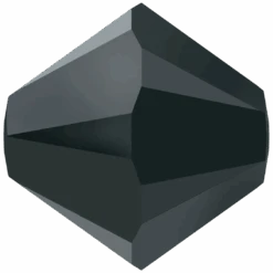 Swarovski Crystal Beads Bicone (5328) Jet Hematite(Swarovski 5328 Bicone Beads Jet Hematite)