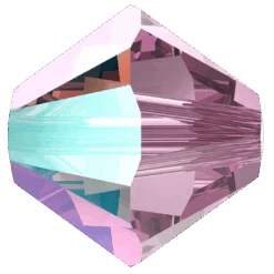 Swarovski Crystal Beads Bicone (5328) Light Amethyst Shimmer(Swarovski 5328 Bicone Beads Light Amethyst Shimmer)