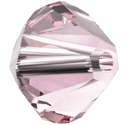 Swarovski Crystal Beads Bicone (5328) Light Rose(Swarovski 5328 Bicone Beads Light Rose) -BlueStreak Crystal Shop Swarovski Crystal Beads Bicone 5328 Light Rose 2