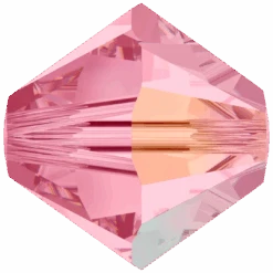 Swarovski Crystal Beads Bicone (5328) Light Rose AB(Swarovski 5328 Bicone Beads Light Rose Ab)