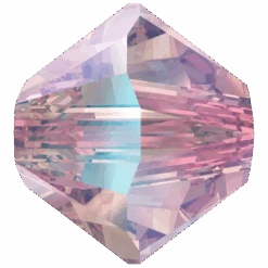 Swarovski Crystal Beads Bicone (5328) Light Rose Shimmer 2X(Swarovski 5328 Bicone Beads Light Rose Shimmer 2x)