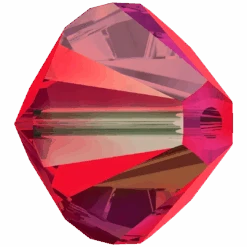 Swarovski Crystal Beads Bicone (5328) Light Siam AB(Swarovski 5328 Bicone Beads Light Siam Ab) -BlueStreak Crystal Shop Swarovski Crystal Beads Bicone 5328 Light Siam AB 2