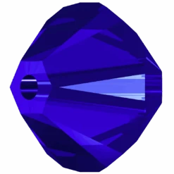 Serinity Crystal Beads Bicone (5328) Majestic Blue(Serinity 5328 Bicone Beads Majestic Blue) -BlueStreak Crystal Shop Swarovski Crystal Beads Bicone 5328 Majestic Blue 2 1
