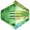 Swarovski Crystal Beads Bicone (5328) Peridot AB(Swarovski 5328 Bicone Beads Peridot Ab) -BlueStreak Crystal Shop Swarovski Crystal Beads Bicone 5328 Peridot AB