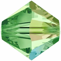 Swarovski Crystal Beads Bicone (5328) Peridot AB(Swarovski 5328 Bicone Beads Peridot Ab)