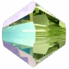 Swarovski Crystal Beads Bicone (5328) Peridot Shimmer(Swarovski 5328 Bicone Beads Peridot Shimmer) -BlueStreak Crystal Shop Swarovski Crystal Beads Bicone 5328 Peridot Shimmer 1