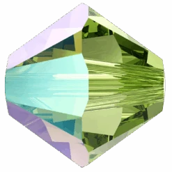 Swarovski Crystal Beads Bicone (5328) Peridot Shimmer(Swarovski 5328 Bicone Beads Peridot Shimmer)