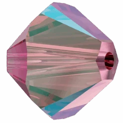 Swarovski Crystal Beads Bicone (5328) Rose Shimmer(Swarovski 5328 Bicone Beads Rose Shimmer) -BlueStreak Crystal Shop Swarovski Crystal Beads Bicone 5328 Rose Shimmer 2 1