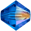 Serinity Crystal Beads Bicone (5328) Sapphire AB(Serinity 5328 Bicone Beads Sapphire Ab) -BlueStreak Crystal Shop Swarovski Crystal Beads Bicone 5328 Sapphire AB