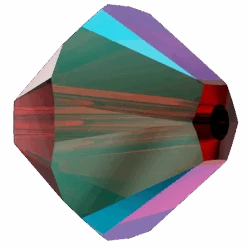 Swarovski Crystal Beads Bicone (5328) Siam Shimmer(Swarovski 5328 Bicone Beads Siam Shimmer) -BlueStreak Crystal Shop Swarovski Crystal Beads Bicone 5328 Siam Shimmer 2