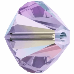 Swarovski Crystal Beads Bicone (5328) Violet AB(Swarovski 5328 Bicone Beads Violet Ab) -BlueStreak Crystal Shop Swarovski Crystal Beads Bicone 5328 Violet AB 2