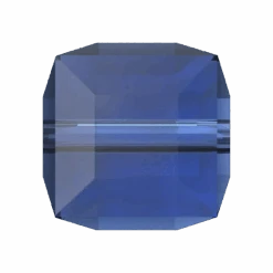 Swarovski Crystal Beads Cube (5601) Recreated Dark Sapphire(Swarovski Crystal Beads Cube 5601 Recreated Dark Sapphire)