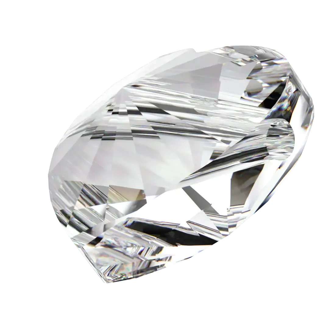 Swarovski Crystal Beads Heart (5742) Crystal(Swarovski 5742 Beads Heart) 4 Swarovski Crystal Beads Heart (5742) Crystal(Swarovski 5742 Beads Heart) - Image 2