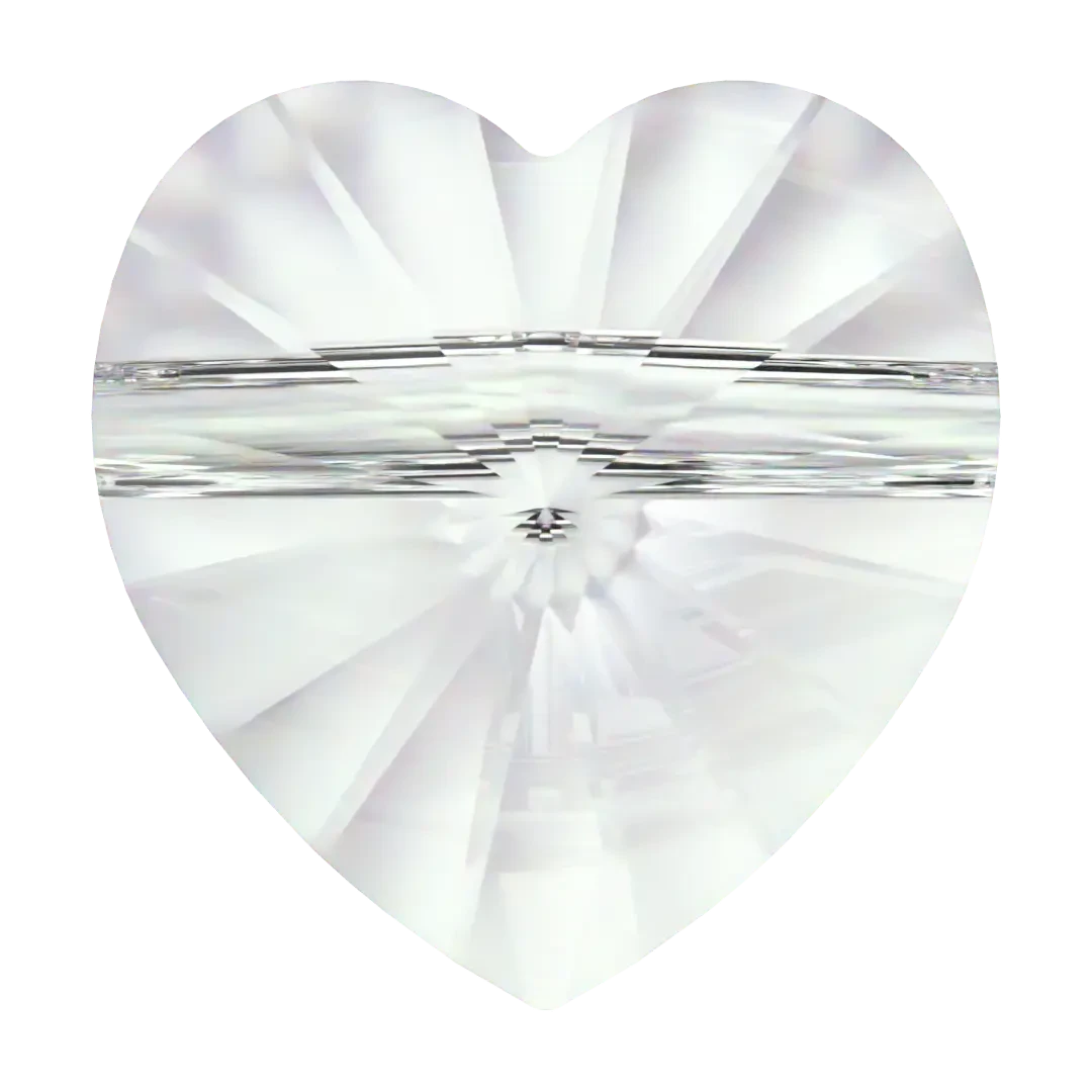 Swarovski Crystal Beads Heart (5742) Crystal(Swarovski 5742 Beads Heart) 3 Swarovski Crystal Beads Heart (5742) Crystal(Swarovski 5742 Beads Heart)