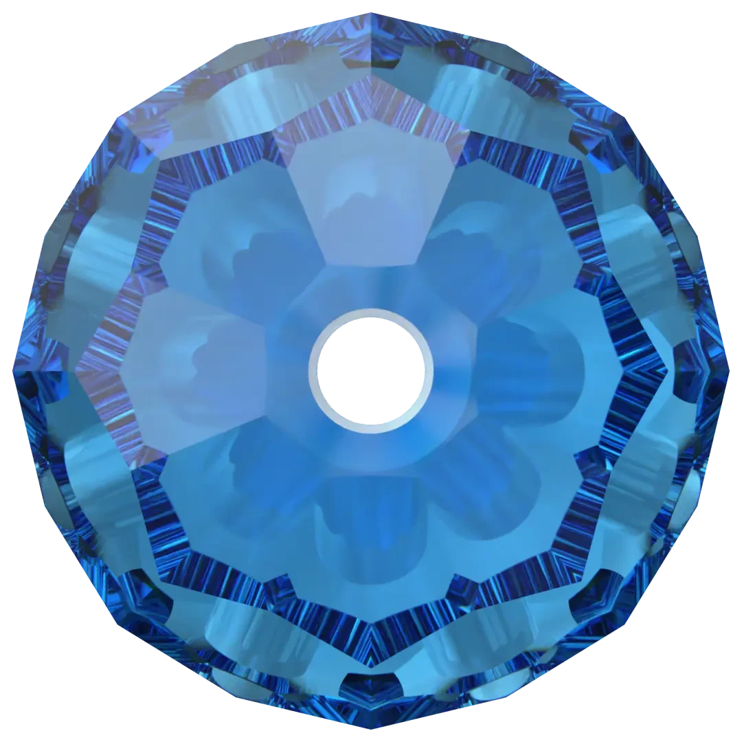 Swarovski Crystal Beads Round (5000) Capri Blue(Swarovski 5000 Round Beads Capri Blue) 5 Swarovski Crystal Beads Round (5000) Capri Blue(Swarovski 5000 Round Beads Capri Blue) - Image 3