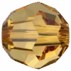 Swarovski Crystal Beads Round (5000) Golden Topaz(Swarovski 5000 Round Beads Golden Topaz)