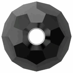 Swarovski Crystal Beads Round (5000) Jet(Swarovski 5000 Round Beads Jet) -BlueStreak Crystal Shop Swarovski Crystal Beads Round 5000 Jet 3 1