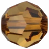 Swarovski Crystal Beads Round (5000) Light Amber(Swarovski 5000 Round Beads Light Amber) -BlueStreak Crystal Shop Swarovski Crystal Beads Round 5000 Light Amber