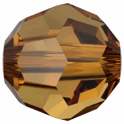 Swarovski Crystal Beads Round (5000) Light Amber(Swarovski 5000 Round Beads Light Amber)