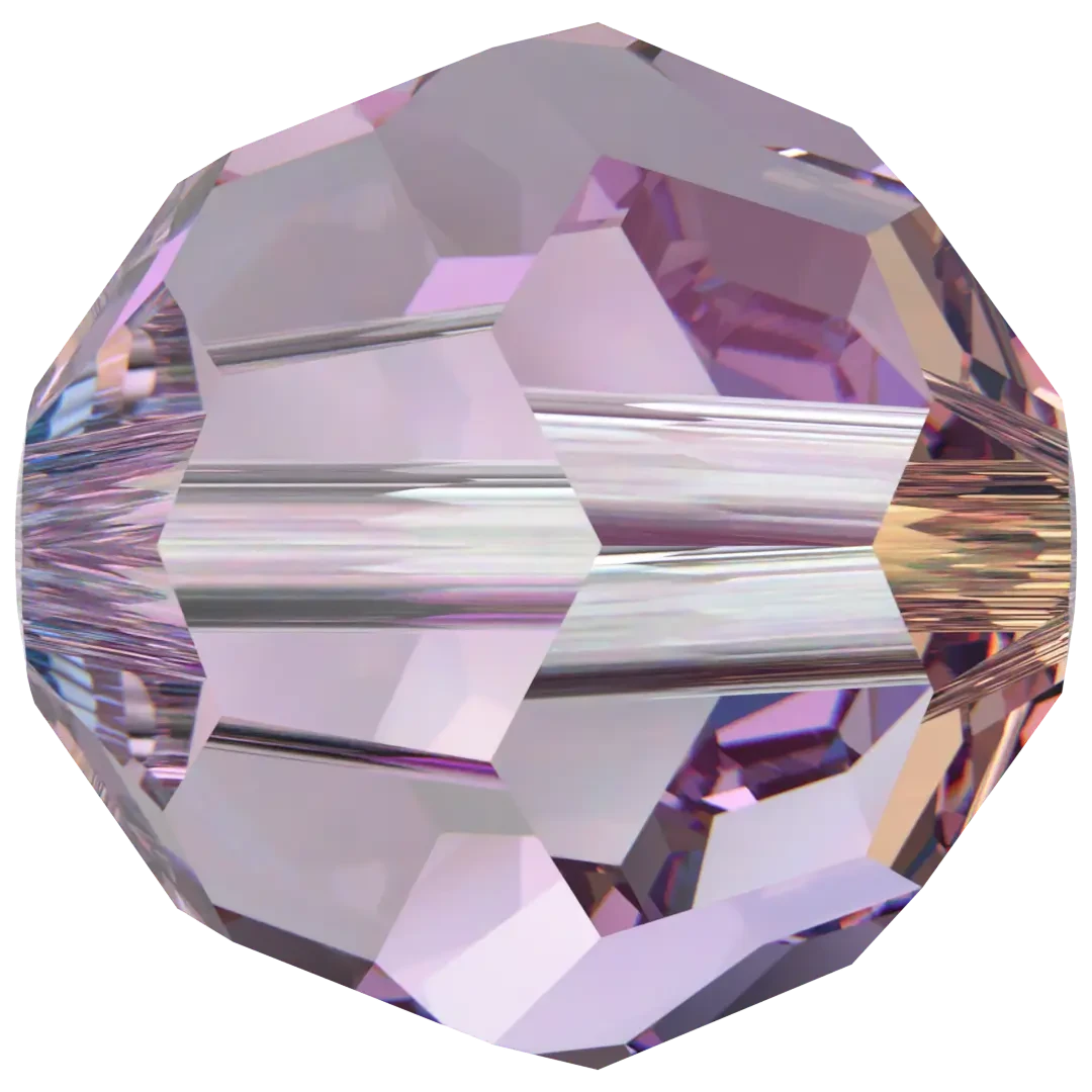 Swarovski Crystal Beads Round (5000) Light Amethyst Shimmer(Swarovski 5000 Round Beads Light Amethyst Shimmer) 3 Swarovski Crystal Beads Round (5000) Light Amethyst Shimmer(Swarovski 5000 Round Beads Light Amethyst Shimmer)