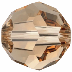 Swarovski Crystal Beads Round (5000) Light Colorado Topaz(Swarovski 5000 Round Beads Light Colorado Topaz)