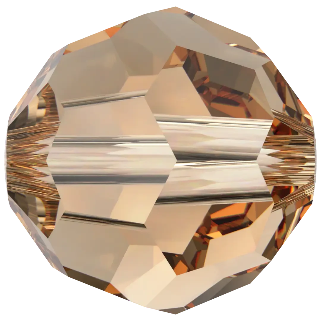 Swarovski Crystal Beads Round (5000) Light Colorado Topaz(Swarovski 5000 Round Beads Light Colorado Topaz) 3 Swarovski Crystal Beads Round (5000) Light Colorado Topaz(Swarovski 5000 Round Beads Light Colorado Topaz)