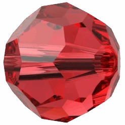 Serinity Crystal Beads Round (5000) Light Siam(Serinity 5000 Round Beads Light Siam) -BlueStreak Crystal Shop Swarovski Crystal Beads Round 5000 Light Siam 2