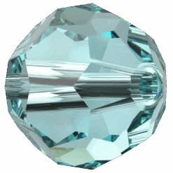Serinity Crystal Beads Round (5000) Light Turquoise(Serinity 5000 Round Beads Light Turquoise) -BlueStreak Crystal Shop Swarovski Crystal Beads Round 5000 Light Turquoise 2