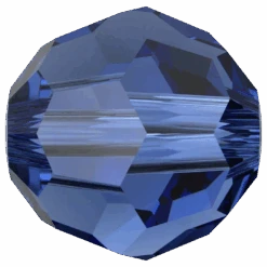 Swarovski Crystal Beads Round (5000) Recreated Dark Sapphire(Swarovski Crystal Beads Round 5000 Recreated Dark Sapphire)