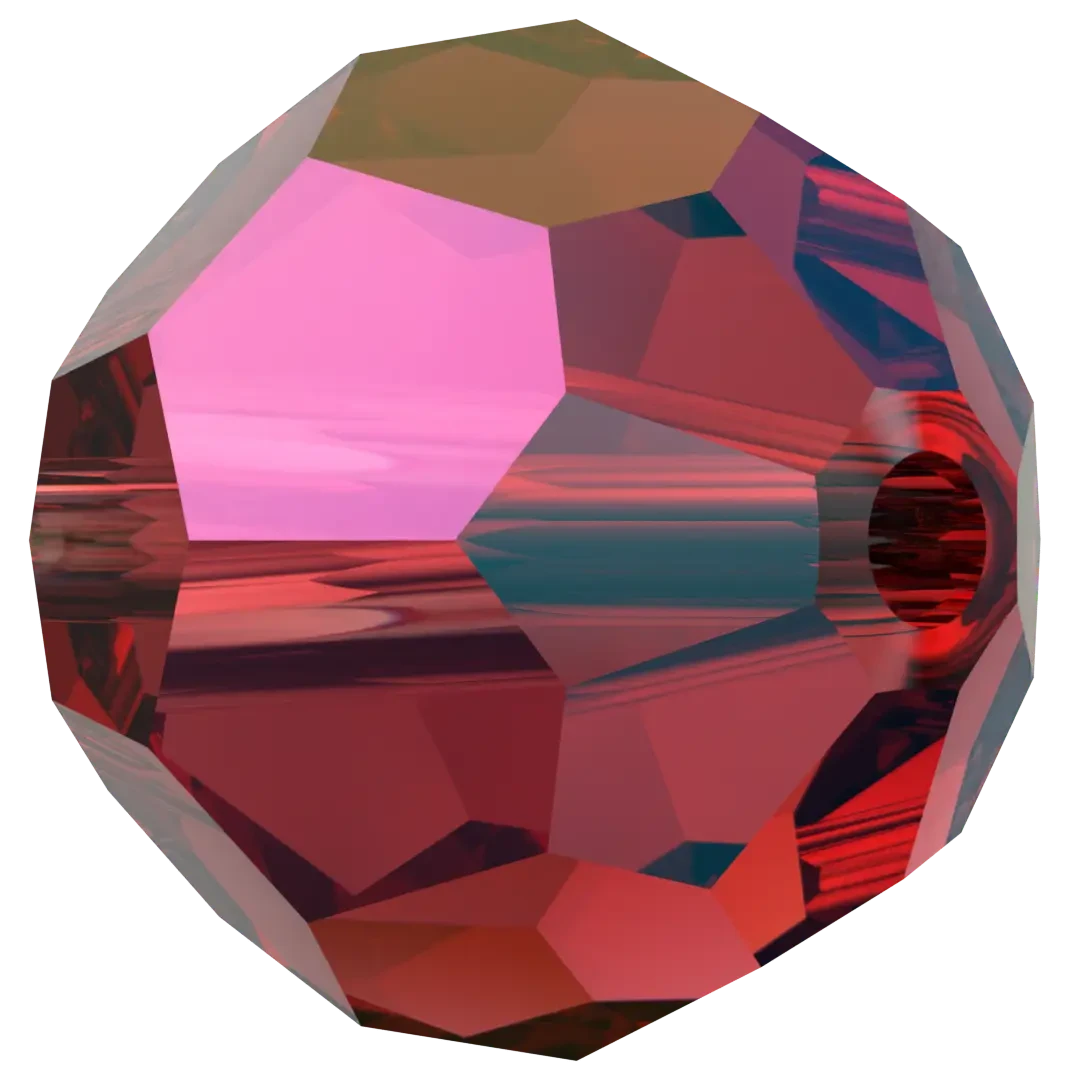 Swarovski Crystal Beads Round (5000) Siam Shimmer(Swarovski 5000 Round Beads Siam Shimmer) 4 Swarovski Crystal Beads Round (5000) Siam Shimmer(Swarovski 5000 Round Beads Siam Shimmer) - Image 2