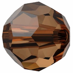 Serinity Crystal Beads Round (5000) Smoked Amber(Serinity 5000 Round Beads Smoked Amber) -BlueStreak Crystal Shop Swarovski Crystal Beads Round 5000 Smoked Amber 2