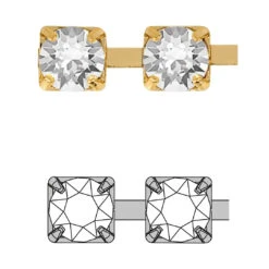 Swarovski Cup Chain Round Extended (27104) SS29 Rhodium(Swarovski 27104 Cup Chain Ss29 Rhodium)