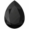 Swarovski Fancy Stones Pear (4320) Jet UNFOILED(Swarovski 4320 Fancy Stones Pear Jet Unfoiled) -BlueStreak Crystal Shop Swarovski Fancy Stones Pear 4320 Jet UNFOILED