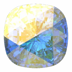 Swarovski Fancy Stones Rose Cut Cushion (4471) Crystal AB(Swarovski 4471 Fancy Stones Rose Cut Cushion Crystal Ab)