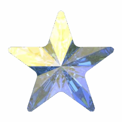Swarovski Fancy Stones Star (4745) Crystal AB(Swarovski 4745 Fancy Stones Star Crystal Ab)