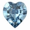 Swarovski Fancy Stones Xilion Heart (4884) Aquamarine(Swarovski 4884 Fancy Stones Heart) -BlueStreak Crystal Shop Swarovski Fancy Stones Xilion Heart 4884 Aquamarine
