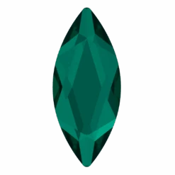 Swarovski Flat Back Crystals Non Hotfix Marquise (2201) Emerald(Swarovski 2201 Flatback Crystals Non Hotfix Marquise Emerald)