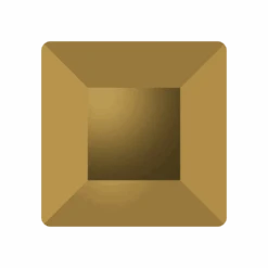 Swarovski Flat Back Crystals Non Hotfix Square (2400) Crystal Dorado(Swarovski Flat Back Crystals Rhinestones Non Hotfix Square 2400 Crystal Dorado)