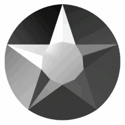 Swarovski Flat Back Crystals Non Hotfix Xirius Star Rose (2100) Crystal Light Chrome(Swarovski Non Hotfix Flat Back Crystals Xirius Star Rose Cut 2100 Crystal Light Chrome)