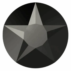 Swarovski Flat Back Crystals Non Hotfix Xirius Star Rose (2100) Jet Hematite(Swarovski Non Hotfix Flat Back Crystals Xirius Star Rose Cut 2100 Jet Hematite)