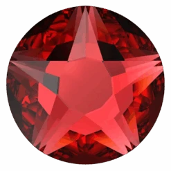 Swarovski Flat Back Crystals Non Hotfix Xirius Star Rose (2100) Light Siam(Swarovski Non Hotfix Flat Back Crystals Xirius Star Rose Cut 2100 Light Siam)