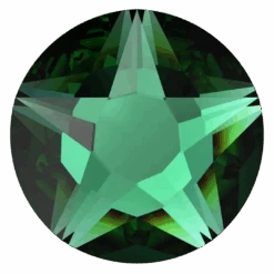 Swarovski Flat Back Crystals Non Hotfix Xirius Star Rose (2100) Majestic Green(Swarovski Non Hotfix Flat Back Crystals Xirius Star Rose Cut 2100 Majestic Green)