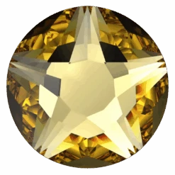 Swarovski Flat Back Crystals Non Hotfix Xirius Star Rose (2100) Recreated Dark Jonquil(Swarovski Non Hotfix Flat Back Crystals Xirius Star Rose Cut 2100 Recreated Jonquil)